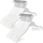 TOPIA HANGER Slim Wooden Hangers with Extra Soft Non-Slip Rubber Grips, 30-Pack High-Grade Fashion Hanger No Shoulder Bump for Sweaters, Hoodies, Jacket, Dress, Coat (White) -CT15W30