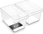 BINO | Plastic Storage Bins, Large - Deep | THE HANDLER COLLECTION | Multipurpose Organizer Bins | Kitchen Pantry Organizers and Storage | Clear Containers for Organizing Home | Freezer Organizer