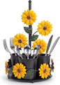 Sunflower Utensil Holder Sunflower Kitchen Decor and Accessories Cute Kitchen Decor Set Countertop Country Stuff Home Vintage Rustic Unique Counter Gift for Spatula Ladle Counter