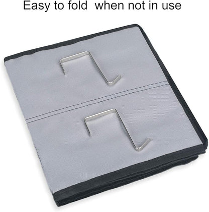 Shoe Organizer Over the Door 12 Pockets Shoe storage for Bedroom Door Hanging Shoe Rack Bathroom Closet Storage (Gray-2 Pack)