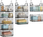 VyGrow 5 Tier Hanging Closet Organizer with Adjustable Dividers, Heavy-Duty Storage Shelves for Clothing, Kitchen, Laundry Room, Extra Large Baskets, 15.7" W x 11.8" D x 51" H, Black