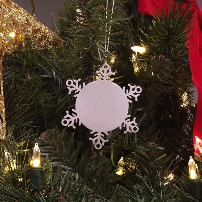 The Voices in My. Shoe Collecting Snowflake Ornament, Joke Shoe Collecting Gifts, Christmas Ornament for Friends from Friends, Unique Gifts for Shoe Collectors, Shoes