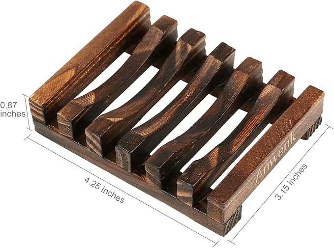 30Pack Wooden Soap Dish for Shower Bulk Soap Holder Savers Wood Draining Tray Case for Bathroom Kitchen Travel Sponge Shampoo Sink,Hand Craft