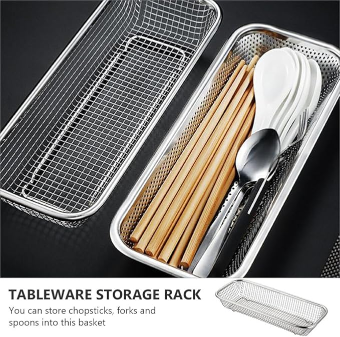 Luxshiny Multipurpose Cutlery Holder Utensil Drying Rack Divided Compartments Silverware Organizer Knives Rack Kitchen Countertop