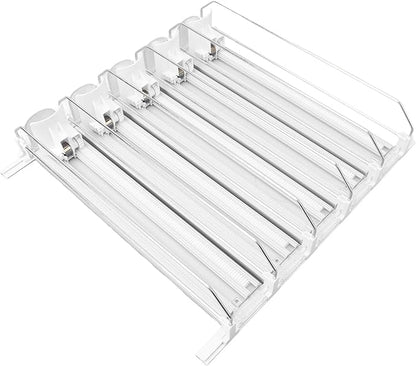gernie Soda Can Dispenser, NonSlip and SelfPush Beverage Organizer for Shelves (White), gernieiby083dgxv-12