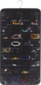 DIOMMELL 80 Pockets Hanging Jewelry Organizer for women, Storage Bag for Earrings Necklace Bracelet Ring accessory display holder box