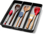 madesmart Classic Utensil Tray - Granite | CLASSIC COLLECTION | 3-Compartments | Kitchen Organizer | Non-slip Lining and Rubber Feet | Easy to Clean | BPA-Free Large