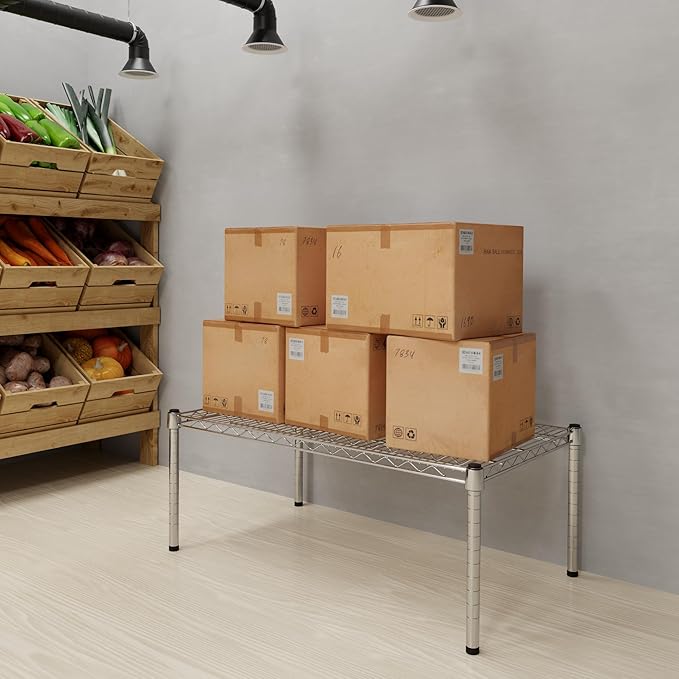21" Deep x 36" Wide x 14" Height Wire Shelving Kit | 1-Tier | NSF Commercial Storage Rack Unit