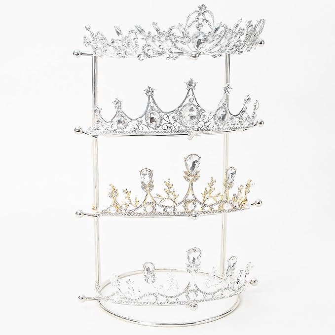Crown Display Stand, Tiara Display, Headband Display Stand, Hair Accessories Organizer, Crown Storage Organizer Jewelry Holder for Women Girls