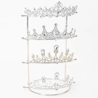 Crown Display Stand, Tiara Display, Headband Display Stand, Hair Accessories Organizer, Crown Storage Organizer Jewelry Holder for Women Girls