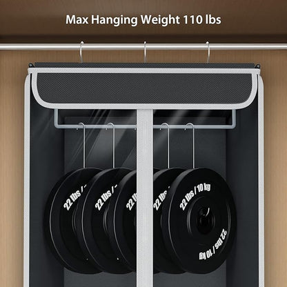 Univivi Garment Bags for Hanging Clothes, 2 Pack Large Clothes Storage Bags Closet Organizer with Clear Window, Premium Hanging Garment Storage Bag for Suits, Coats, Dresses, 40" (Dark Grey)