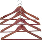 Household Essentials 26140 CedarFresh Red Cedar Wood Clothes Hangers with Fixed Bar and Swivel Hook - Set of 4