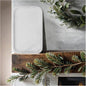 Yew & Tulip 14" x 8.5" Natural Marble Tray for Kitchen, Bathroom, Living Room – Serving/Decorative Vanity Tray for Jewelry, Candles, Decor (Matte White)
