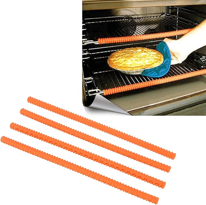 Silicone Oven Rack Protector, Oven Rack Burn for Restaurant (Orange)