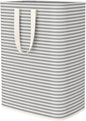 Lifewit 65L Large Collapsible Laundry Hamper, Tall Foldable Dirty Clothes Baskets Waterproof, Freestanding Design with Easy Carry Handles in Dorm Bedroom Bathroom College, Grey