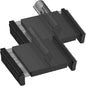 NORTHERN BROTHERS Pants Hangers, Black 50 Pack with Clips for Pants, Skirts, and Shorts - Plastic Bulk Hangers