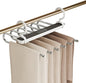 Ergocar Pants Hanger, Space-Saving Metal Wardrobe Storage, Clothes Pants and Hanger, Multi-Function Scarf Storage, 12.4*12.2