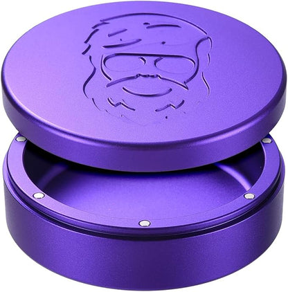 3.0inchBEIJIATE Magnetic Metal Can, Holder, Metal Container, Carved Tin with Magnetic Closure, Aluminum Container, Slim Pouch Can, zyn metal can,zyn container Storage Box Set (violet)