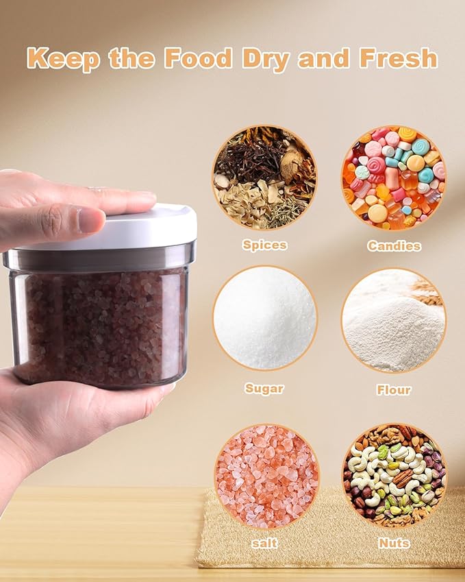 LANGMINGDE Airtight Coffee Storage Container with Magnetic Scoop, 0.7 Qt Coffee Bean and Ground Coffee Canister, Durable, Keeps Coffee Fresh & Dry, Easy to Clean