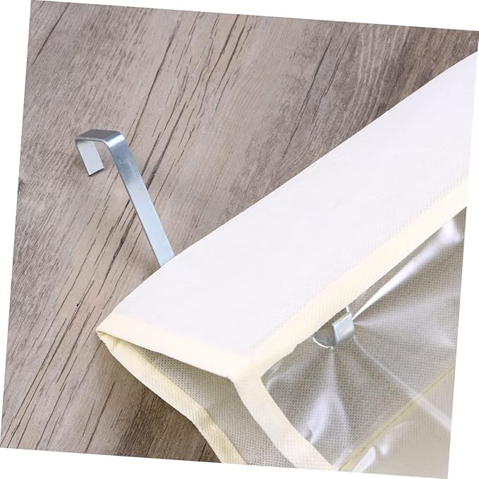 Over the Door Shoe Organizer with Large Capacity Space Saving Hanging Closet Rack for Shoes Slippers Accessories Quick Assembly Beige Storage Holder