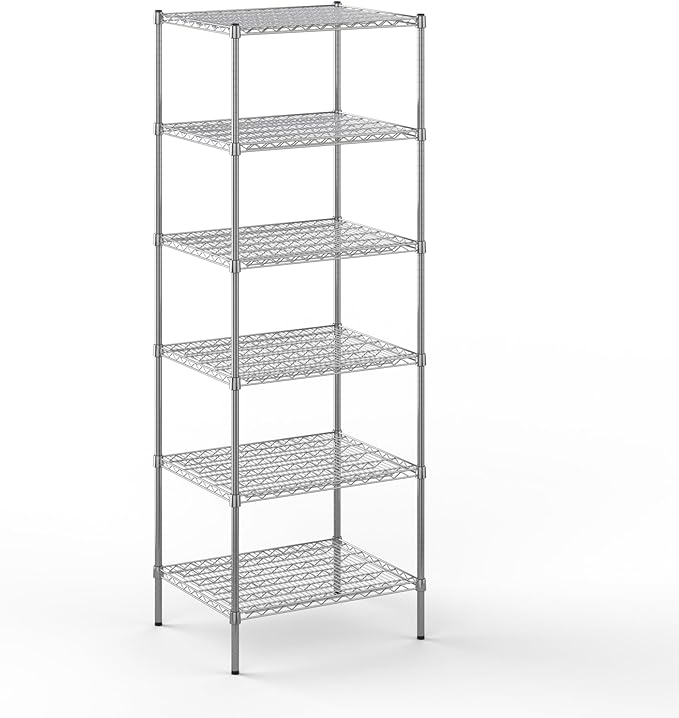 24" Deep x 30" Wide x 86" Height Wire Shelving Kit | 6-Tier | NSF Commercial Storage Rack Unit