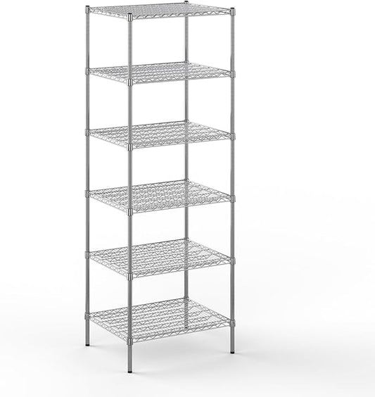 24" Deep x 30" Wide x 86" Height Wire Shelving Kit | 6-Tier | NSF Commercial Storage Rack Unit