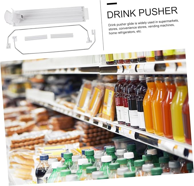 PRETYZOOM Beverage Propeller Drink Dispenser Stand Drink Dispenser Supermarket Shelf Pusher