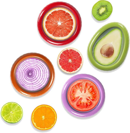T-Raputa Avocado Saver and Onion Storage - Reusable refrigerator fruit storage containers - is the storage Apples, Tomatoes, Tomato,Garlic for Ideal(4 Set)
