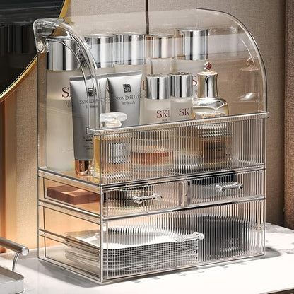 MOOCHI Professional Large Cosmetic Makeup Organizer Bathroom Storage Display Case with Drawers
