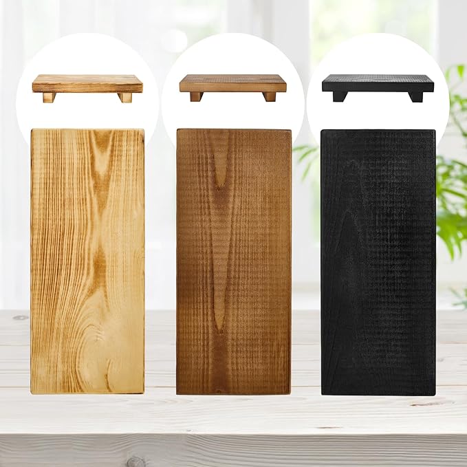 Handmade Solid Wood Soap Riser Stand - Rustic Farmhouse Style Tray for Kitchen, Bathroom & Home Décor | Stable Wooden Soap Holder & Countertop Organizer (10x4.7 Inch)