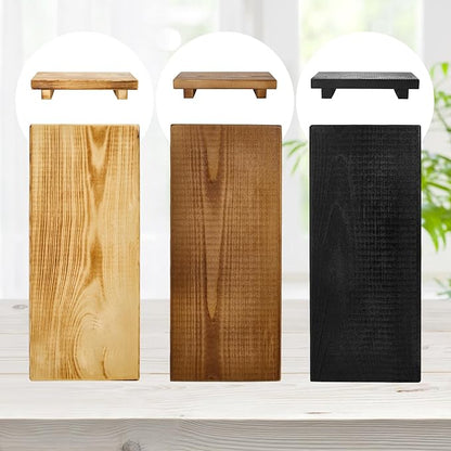 Handmade Solid Wood Soap Riser Stand - Rustic Farmhouse Style Tray for Kitchen, Bathroom & Home Décor | Stable Wooden Soap Holder & Countertop Organizer (10x4.7 Inch)