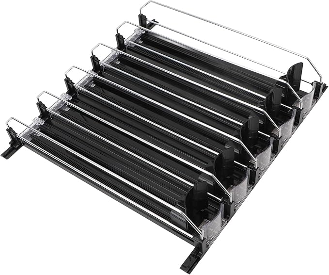 gernie Soda Can Dispenser, NonSlip and SelfPush Beverage Organizer for Shelves (Black), gernieiby083dgxv-11
