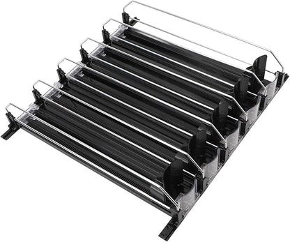 gernie Soda Can Dispenser, NonSlip and SelfPush Beverage Organizer for Shelves (Black), gernieiby083dgxv-11