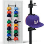 Hat Organizer for Baseball Caps, Hat Rack For Door,2-Straps Holds up to 40 Caps, Over the Door Organizer for Closet, Bedroom, Entrance Doors (Black)