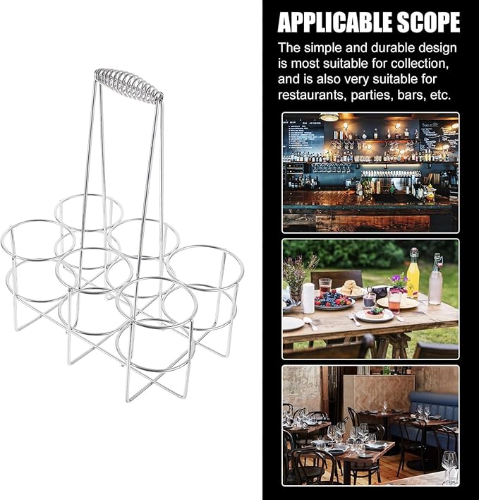 Slot Metal Beer Can Holder Convenient Can Organizer for Restaurants Bars and Home Use Sturdy Construction Portable Design for Easy Carrying