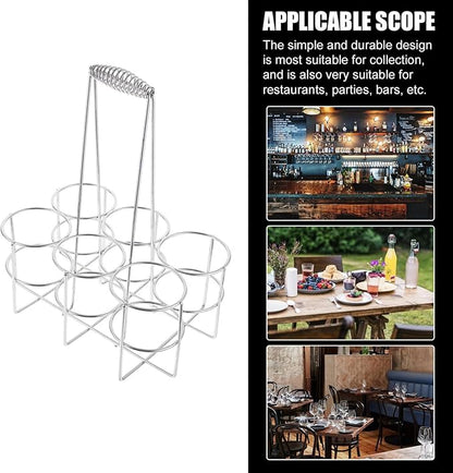 Slot Metal Beer Can Holder Convenient Can Organizer for Restaurants Bars and Home Use Sturdy Construction Portable Design for Easy Carrying