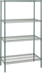 Quantum Storage Systems WR63-2136P-5 Starter Kit Wire Shelves Green Epoxy 5 Shelves 63" H x 36" W x 21" D