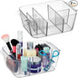 iDesign Makeup Organizer for Countertop - Storage for Cosmetics and Toiletries, Set of 2, Clear, Made in USA
