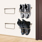 Rv Shoe Rack Wall Mounted 4 Packs-Aluminum Camper Wall Hanging Shoe Rack,Foldable Rv Shoe Organizer Shelf,Effective Shoe Storage Rack for Various Footwear, Travel Trailers And Campers