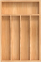 Silverware Organizer, Bamboo Kitchen Drawer Organizer, Utensil Holder, Cutlery Tray & Spoon Flatware Storage with Grooved Drawer Dividers (8.5''W x 13''D)