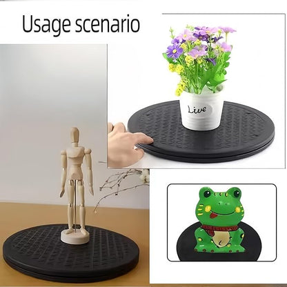 11.8-Inch Heavy Duty 360° Rotating Swivel Steel Ball Bearings Stand for Lazy Susan/TV/Monitor/Living Room Bedroom/Flowerpot