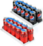Can Dispenser 2-Pack, Smart FIFO Rolling Can Organizer for Refrigerator, Front Load Soda & Beer Drink Holder, Space-Saving Fridge Organizer, Durable ABS + PET, Made in Korea