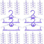 Baby Hangers for Nursery Closet 60 Pack Plastic Kids Clothes Hanger Space Saving Non Slip Extendable Toddler 11-14” Adjustable Hangers Heavy Duty Clothing Infant Hanger Bulk, Purple
