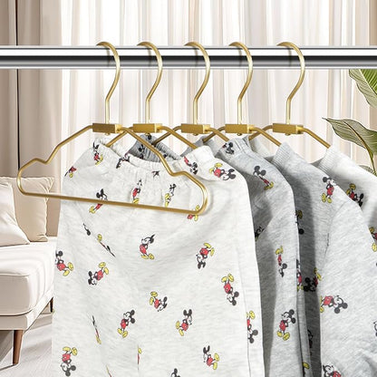 VWV Gold Aluminum Hangers, 20 Pack Baby Hanger，12.6 Inch Children Baby Hangers, Sturdy Metal Children Clothes Hangers for Wardrobe, Space-Saving Toddler Hanger