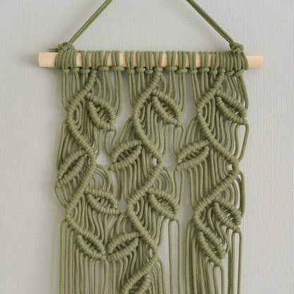 Macrame Cap Holder, Boho Hats Organizer for Baseball Caps, Hand Woven Hats Display Organizer Over Door, Hat Rack for Wall Home Hanging Decoration (Green 39in)