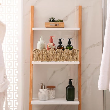 Toilet Paper Storage Basket Bathroom Counter Organizer Wicker Baskets for Organizing Cute Basket for Bedroom Nursery Room Kitchen Bathroom Decor -Natural