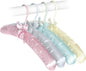 Whitmor Satin Collection Set of 4 Assorted Pastel Padded Blouse Hangers