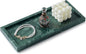 Natural Marble Vanity Tray, Luxury Stone Organizer for Bathroom & Kitchen Counter | Holds Soap Dispenser, Jewelry, Perfume | Non-Resin, Non-Ceramic Décor