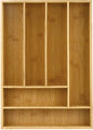 Heim Concept Drawer Organizer Bamboo Cutlery Tray Silverware Organizer/Utensil Holder, Drawer Dividers Organizer for Silverware, Flatware, Knives in Kitchen