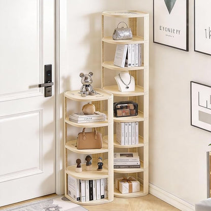 UFORU 5 Tier Vertical Shoe Rack,Corner Shoe Organizer for Entryway,Narrow Free Standing Shoe Organizer for Small Spaces,Tall Shoe Rock for Closet,Easy Assembly Shoe Storage Stand